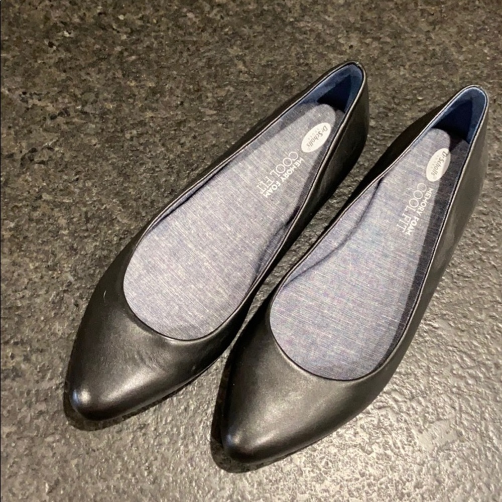 Black point toed Dr Scholls Shoes - Worn once!